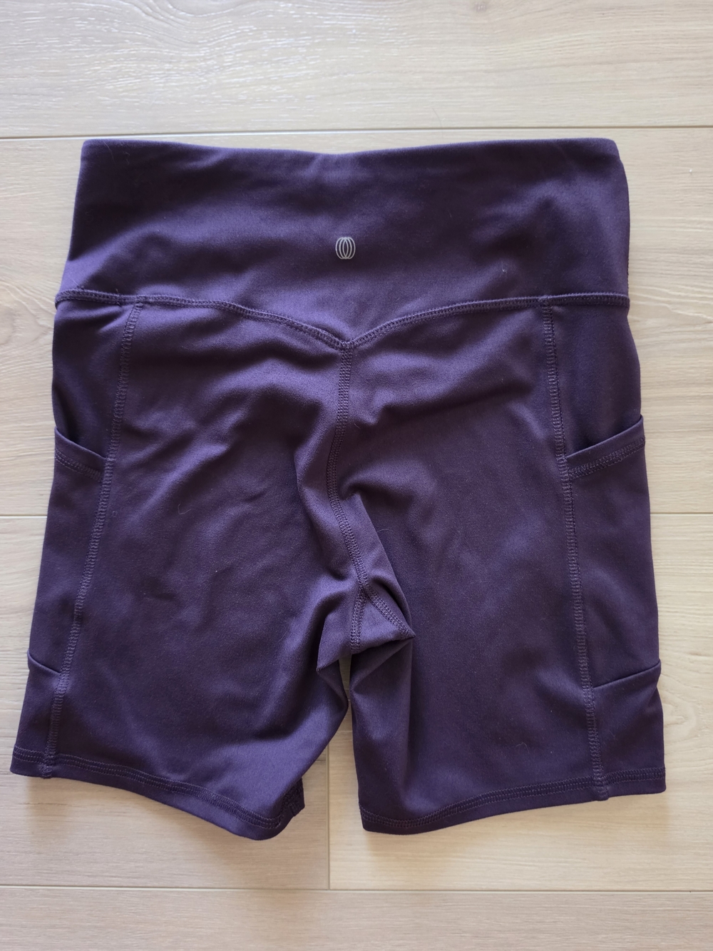 Balance Collection Plum High-Waist Bike Shorts with Side Pockets